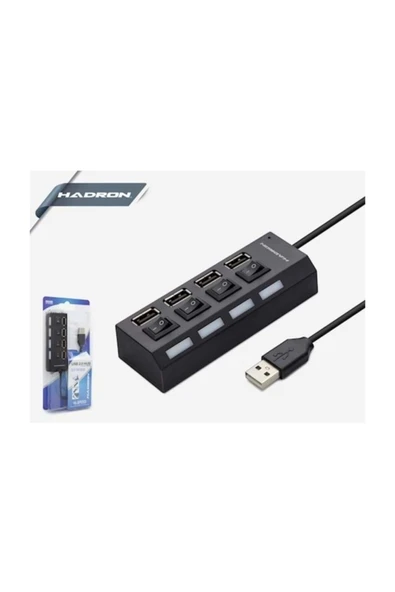 HADRON Hd102 Usb 2.0 Hub 4 Port-A10 - 2