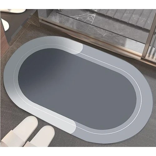 Oval Süper Emıcı Banyo Paspası TdrTR