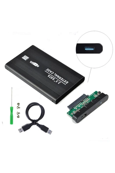 2.5 Sata USB 3.0 HDD SSD Kutu - Harddisk Kutusu - Aluminyum Gövde-A16