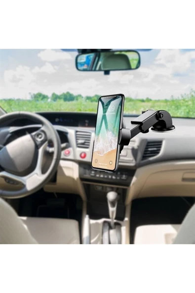 WOZLO Araç Telefon Tutucu 360 Ayarlanabilir Uzayan Vantuzlu Oto Tutacağı W3935-005--A17