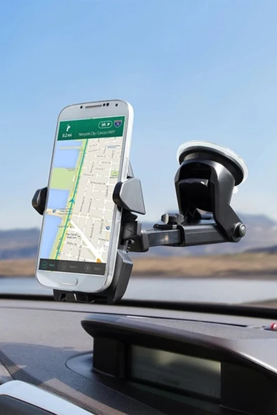 WOZLO Araç Aksesuar Seti Akrobat Telefon Tutucu Vantuzlu Araba Içi Tutacağı Ve Aç Kapa Numaratör Parktel - 3