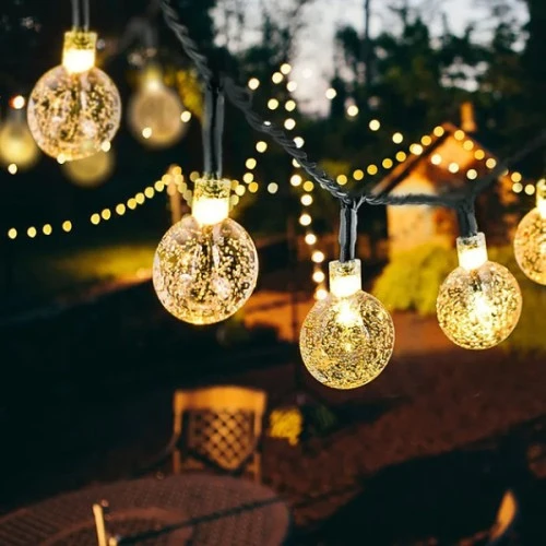 5 Metre Sarı Opak Solar Top Led Işık TdrTR