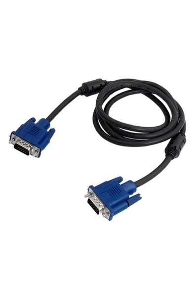 Wozlo Vga Kablo Ekran LCD Monitör Projeksiyon Bağlantı Kablosu - Çift Filtreli - 1.5 Metre - 3