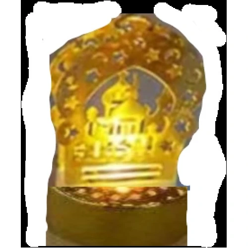 12'li Ramazan Ayaklı Led Işık Gold Renk Gün Işığı TdrTR