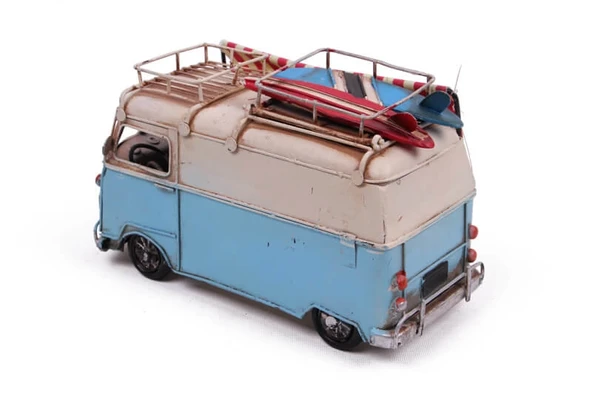 Dekoratif Metal Minibüs Çerçeveli, Kalemlik Ve Tenteli - Resim 5