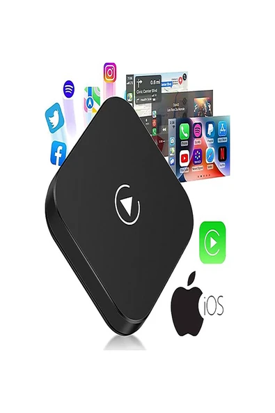 Apple Carplay Kablosuz 5Ghz Wifi Bluetooth Bağlantı Adaptörü Çevirici Arabalar İçin - 2