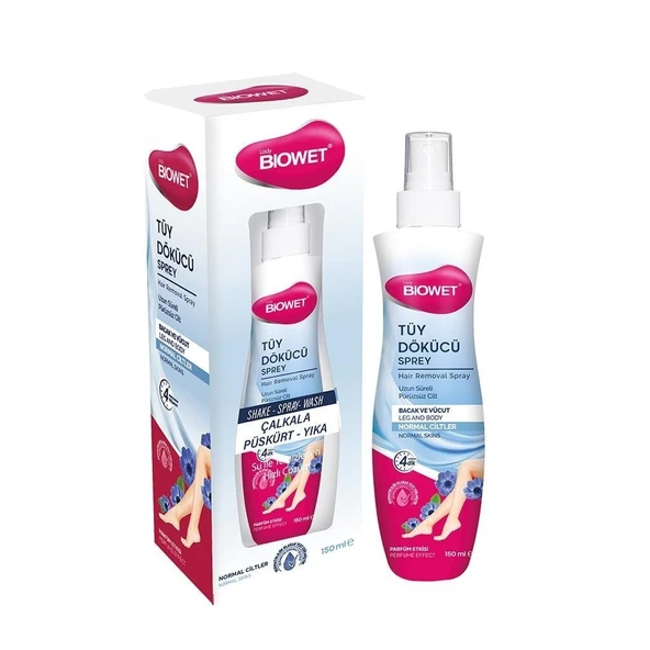 Bıowet Tüy Dökücü Sprey Krem Normal Ciltler 150 Ml