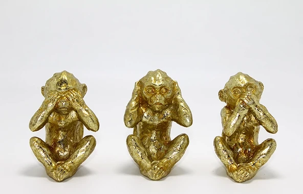 Polyester 3 Maymun  019-803 ürün görseli 1