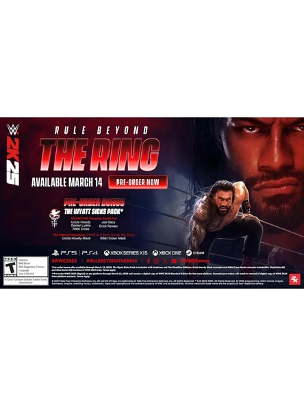 WWE W2K25 Smackdown 2025 PS4 - 2