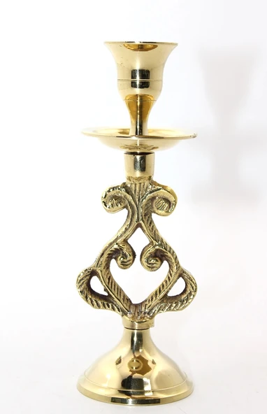 Tekli Pirinç Şamdan 4744 ürün görseli 1