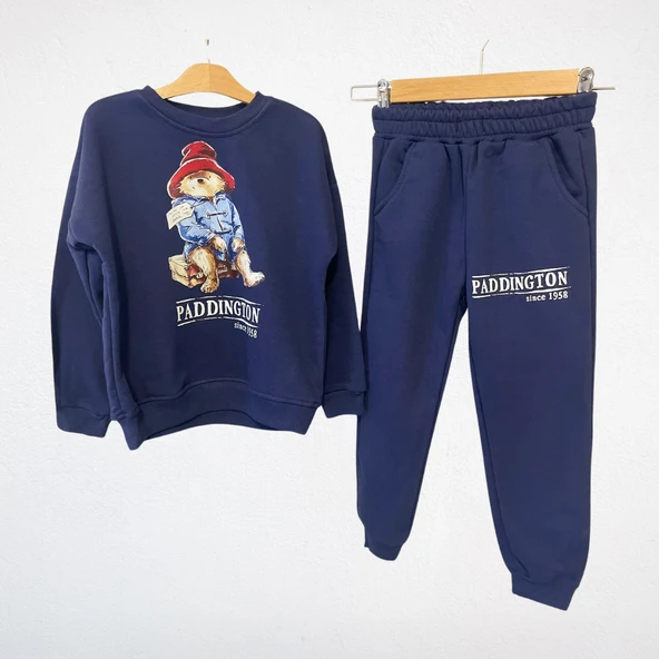 "Paddington" Baskılı Alt Üst Takım – Lacivert - 2
