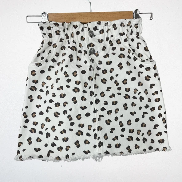 Leopar Desenli Takım – Gömlek & Etek - 2