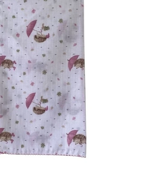 Muslin Pamuklu Kız Bebek Battaniye çok amaçlı örtü - 3