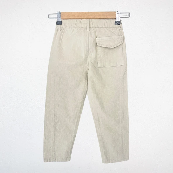 Keten Pantolon - Bej - 2