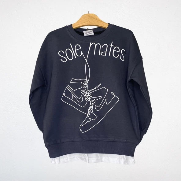Sole Mates Yazılı Sweat & Siyah Jogger Pantolon Takımı - 3