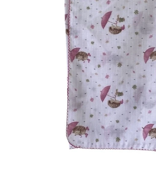 Muslin Pamuklu Kız Bebek Battaniye çok amaçlı örtü - 2