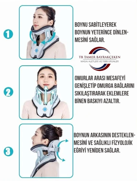 Boyun Masaj  Cihazı Yarı Otomatik&kumandalı Ortopedik Boyunluk// boyun Fıtığı - Resim 5
