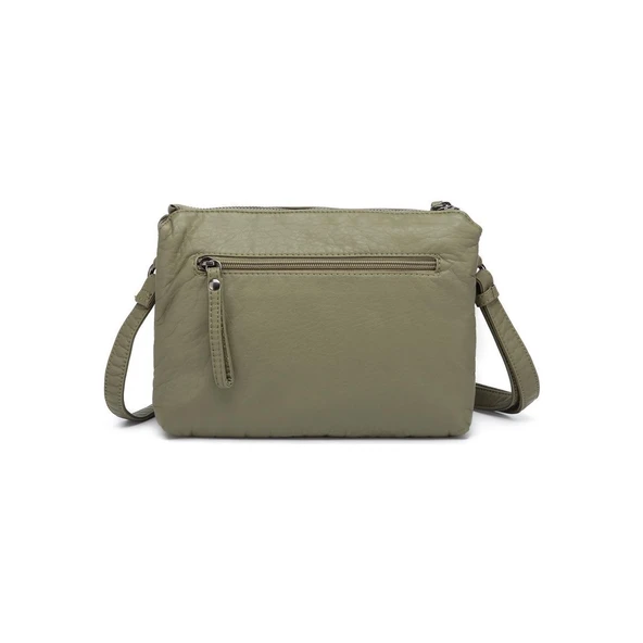 Yıkama Rölaks Deri Kadın Postacı Çantası 21K Barcelona 1920-6 - 3