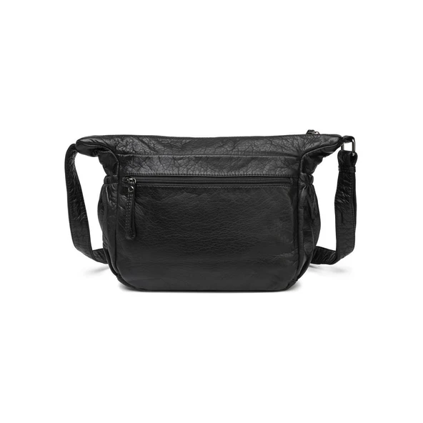 Yıkama Rölaks Deri Kadın Postacı Çantası 21K Barcelona 1919-6 - Resim 5