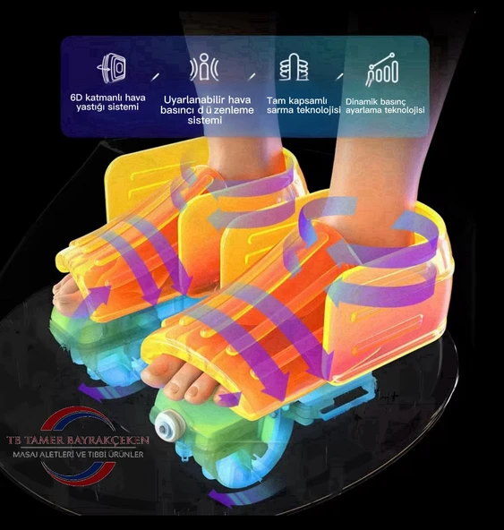 6D Dijital Uzaktan Kumandalı Ovmalı Isıtmalı Titreşimli Ayak Masaj ve Bakım Makinası/Aleti - 2