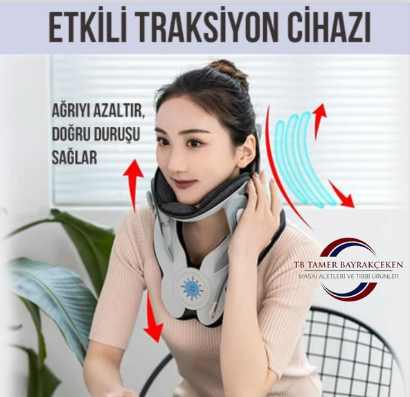 Boyun Masaj  Cihazı Yarı Otomatik&kumandalı Ortopedik Boyunluk// boyun Fıtığı - Resim 2