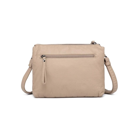 Yıkama Rölaks Deri Kadın Postacı Çantası 21K Barcelona 1920-6 - Resim 3