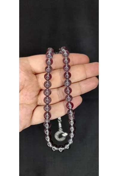 ATEŞ KEHRİBAR TESBİH EFLATUN RENK KÜRE KESİM T-391