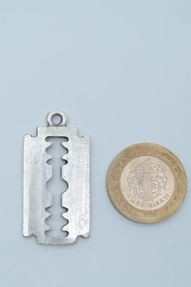 Jilet Gümüş Kaplama Örme Zincir Kolye - Resim 4