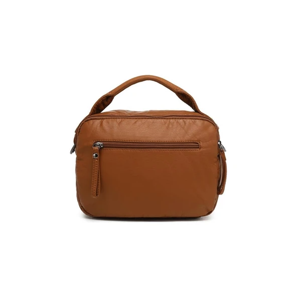 Yıkama Rölaks Deri Kadın Omuz Çantası 21K Barcelona 1924-6 - Resim 3