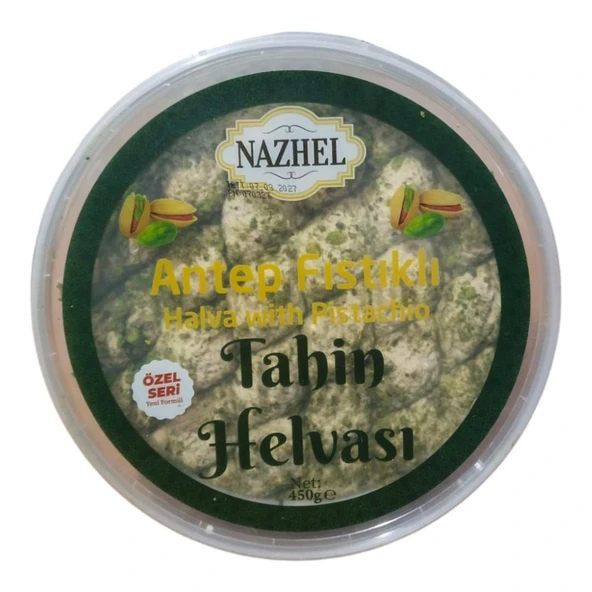 NAZHEL Antep Fıstıklı Tahin Helvası 450 gr.