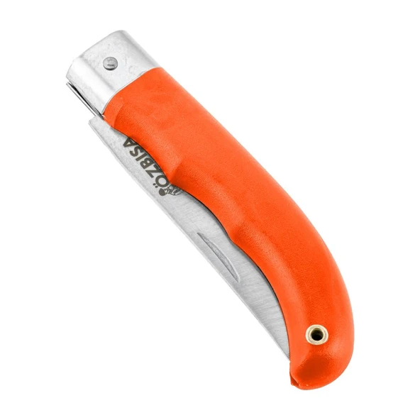 Katlanır Cep Çakısı - Özbısa - El Yapımı - No:2 - Turuncu - Resim 4