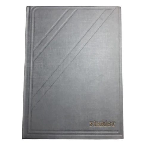 12 ticari fihrist 20x28 dikişli gümüş gri