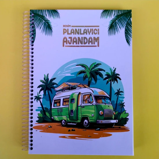 zamansız haftalık ajandam manifest defteri 17x24cm 100 yaprak planlayıcı defter kamp