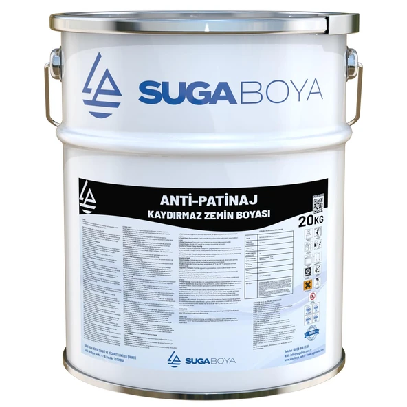 SUGA ANTİ-PATİNAJ KAYDIRMAZ ZEMİN BOYASI 20 KG - 2