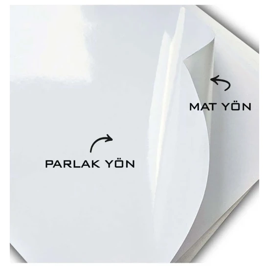Amerikan Bristol Kartonu 50x70 cm 5 Adet 230 gr Çift Taraflı Parlak Mat Yüzeyli 50*70 Biristol Kağıt - 3