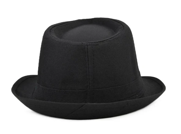 Çocuk Boy Siyah Kumaş Fötr Şapka Gösteri Şapkası Michael Jackson Şapkası 54 No - Resim 3