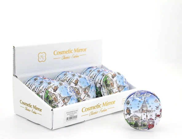 Taşlı İstanbul Tasarımı El Aynası Kalın Alk2492 ürün görseli 1