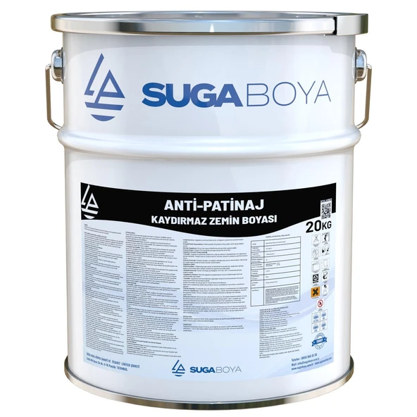 SUGA ANTİ-PATİNAJ KAYDIRMAZ ZEMİN BOYASI 20 KG - 10
