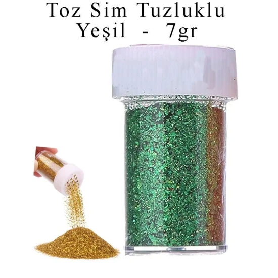 Renkli Toz Sim Tuzluklu 7 gr 1 Adet Renkli - 3