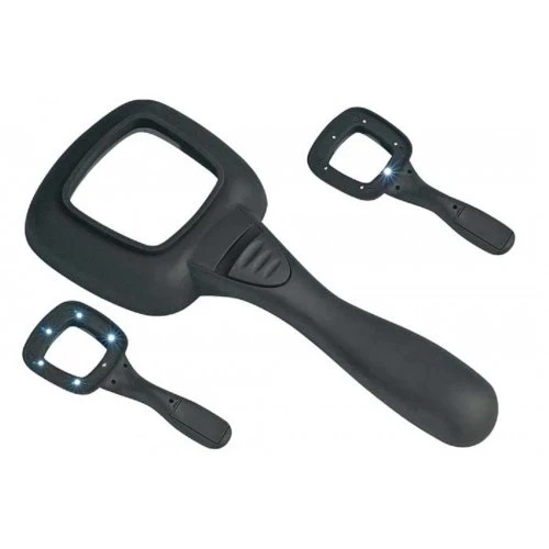 6 Ledli Ve Mor Işıklı Büyüteç 60mm - Resim 4