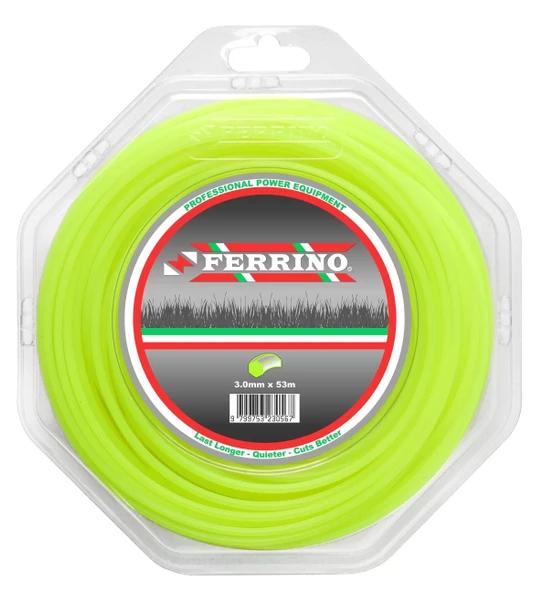 Ferrino 6 Köşe 3.00Mm Yeşil Motorlu Tırpan Misinası 53 m ürün görseli 1