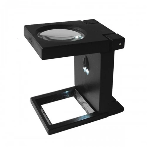 Katlanır Plastık,led Işıklı Test Cıhazı Büyüteç 2.5x90mm - Resim 3