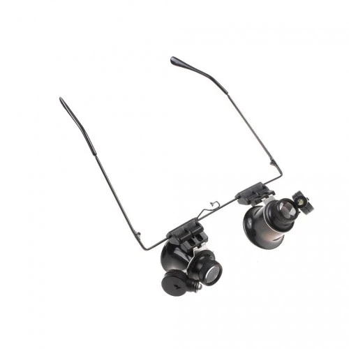 Gözlük Model Çıft Led Aydınlatma ,saat Onarımı Için Harika Büyüteç - Resim 4