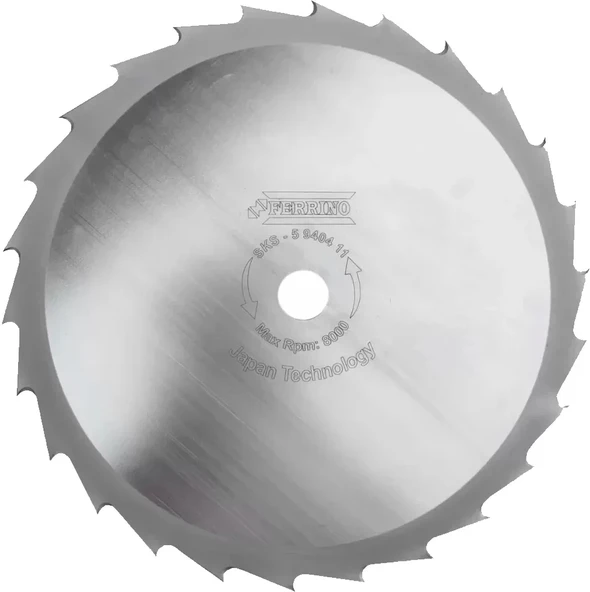 Ferrino Motorlu Tırpan Japon Bıçak Daire Testere 255Mm Deliksiz Gri