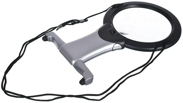 2x 6x Led Eller Serbest,boyun Asılı,dıkış,okuma İçin En Uygun Büyüteç 11b1 - Resim 2