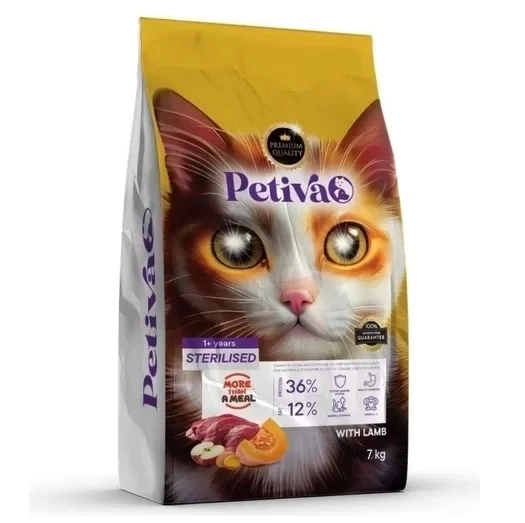 Petiva Kısırlaştırılmış Kuzulu Kedi Maması 7 Kg - 1
