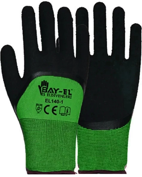 Bay-El El310 Soft Eldiven Yeşil Siyah 9 Numara