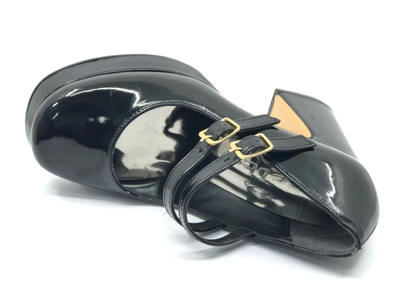 Feles Gidi Jane Platform Topuk Kadın Klasik Topuklu Ayakkabı - Resim 8