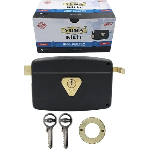 Yuma Ym-600 Kilit Yuma Tirajlı Kilit Oval Karşılıksız Siyah - 2