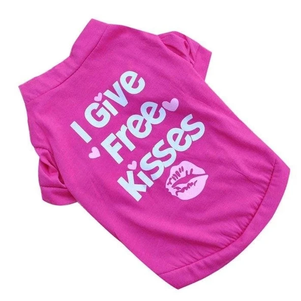 Küçük Ve Orta Irk Köpek Ve Kedi İçin Yazılı Tshirt Penye Hb1067